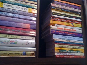 image of books on a shelf